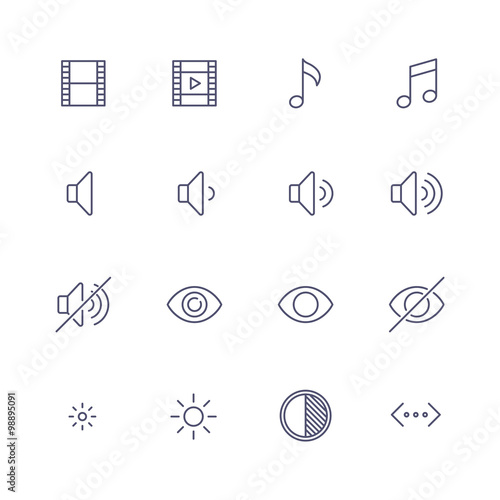 Multimedia icons