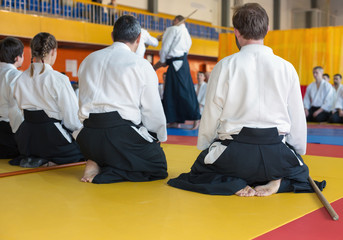 Ingelijste posters Vechtsport Kimono dragers op tatami mat  © Ravil Sayfullin