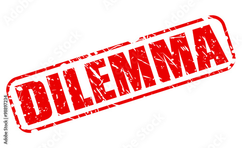 DILEMMA red stamp text
