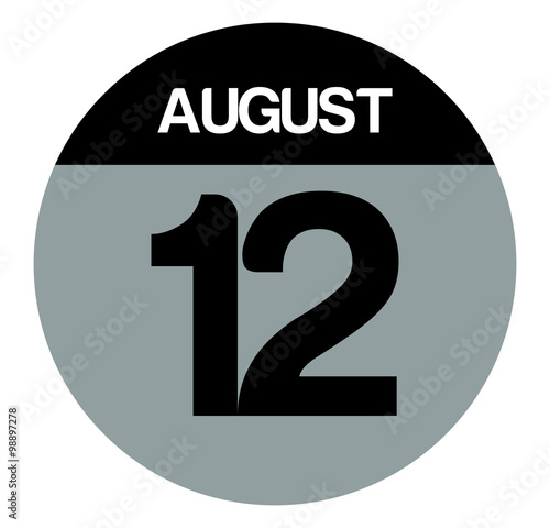 12 august calendar circle