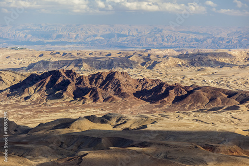Makhtesh Ramon  Ramon Crater  landscape. Negev desert. Israel