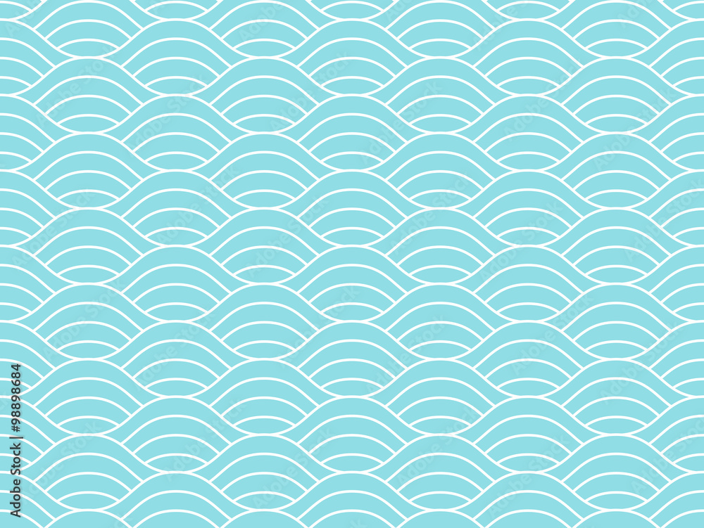Seamless waves pattern Seamless waves pattern