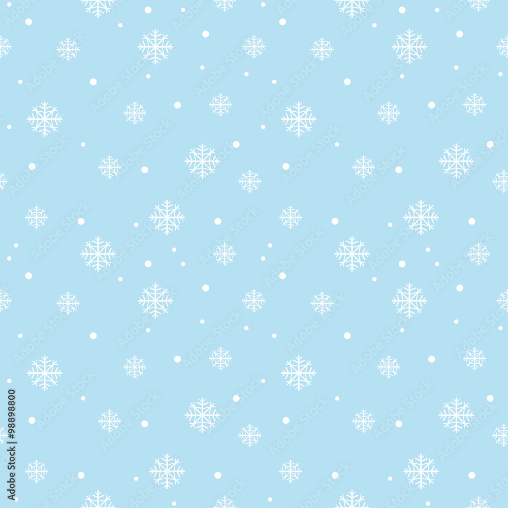 Seamless pattern with snowflakes, Winter background Seamless pattern with snowflakes, Winter background