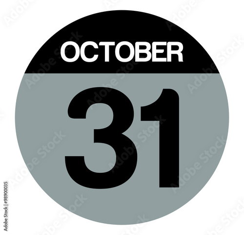 31 october calendar circle