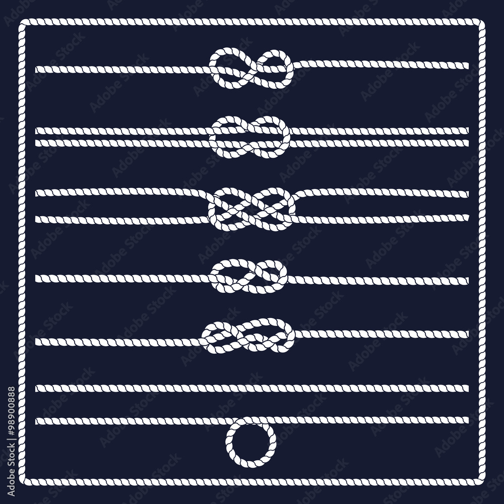 Fototapeta premium Marine rope knot