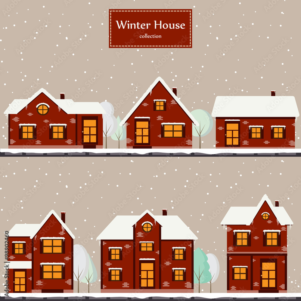 Winter houses collection