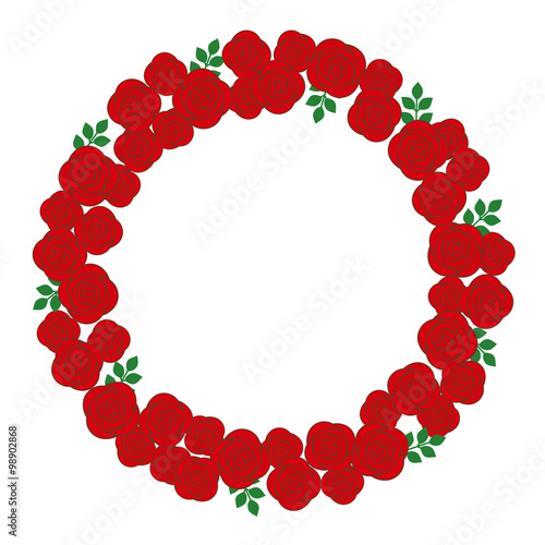 Wreath of roses