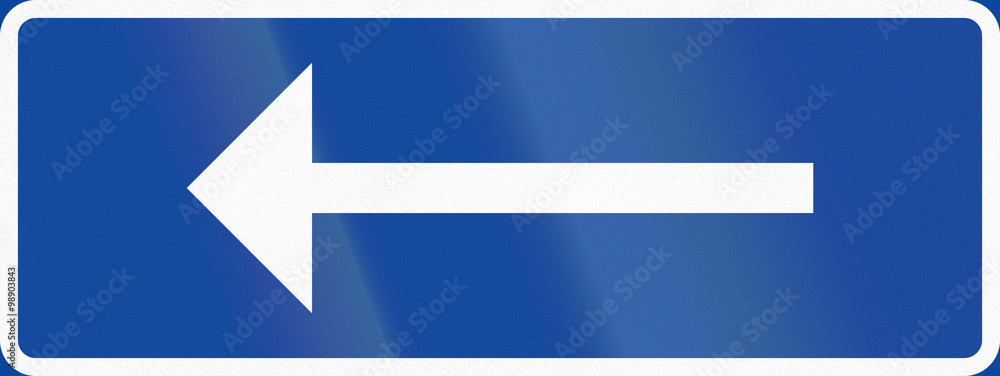 Road sign used in Sweden - One-way traffic Road sign used in Sweden - One-way traffic