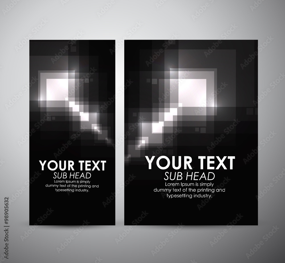 Fototapeta premium Abstract squares. Graphic resources design template. Vector illustration