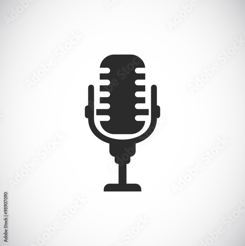 retro microphone icon