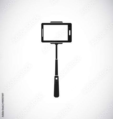 selfie monopod icon for mobile phone