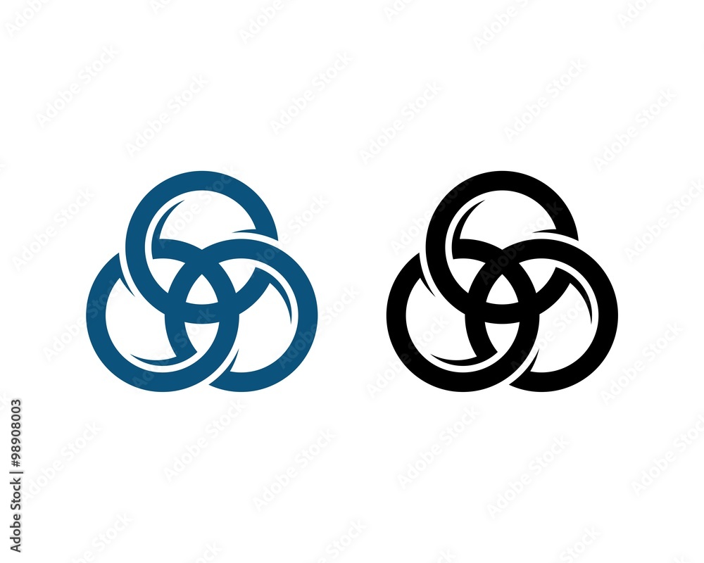 Three Rings Logo Stock Vector | Adobe Stock