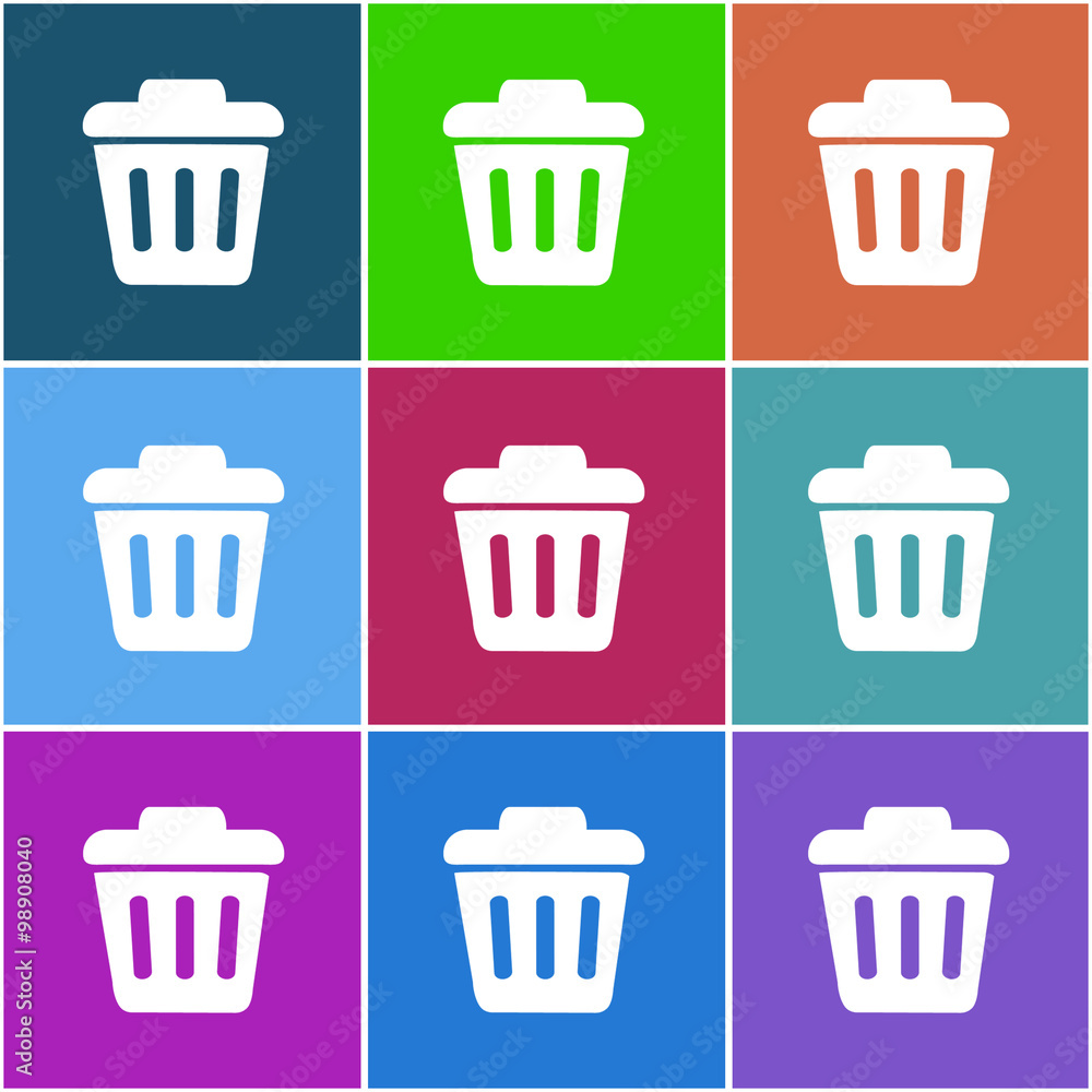 Icône poubelle ilustración de Stock | Adobe Stock