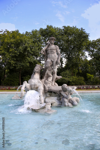 Neptune Fountain in Munich, Germany
