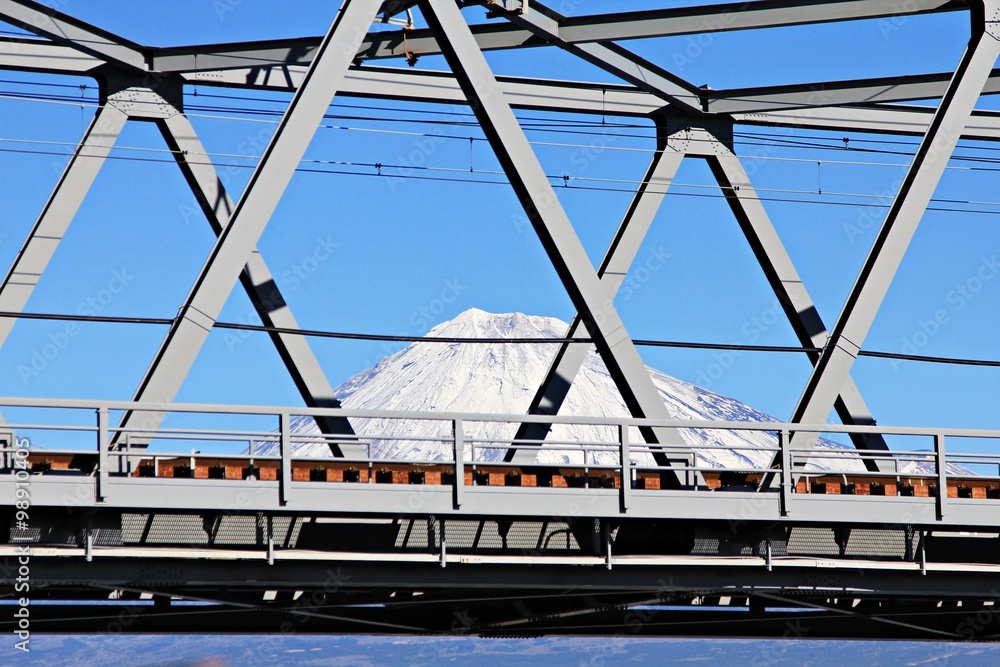 Naklejka premium Mountain Fuji in Japan