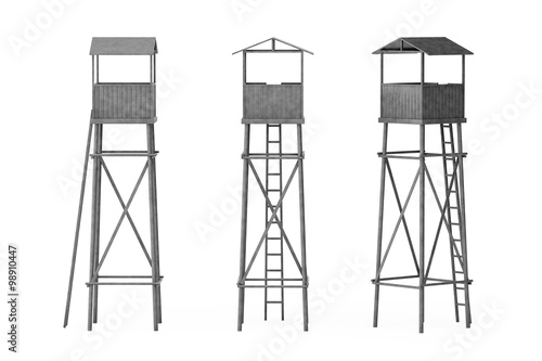 Принти на полотні Old Wooden Watch Guard Towers