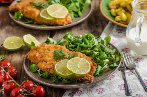 True Viennese schnitzel