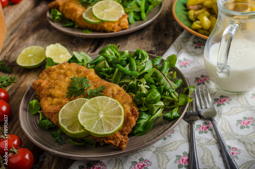 True Viennese schnitzel