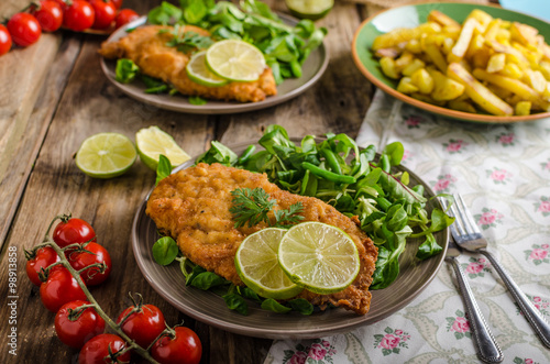 True Viennese schnitzel