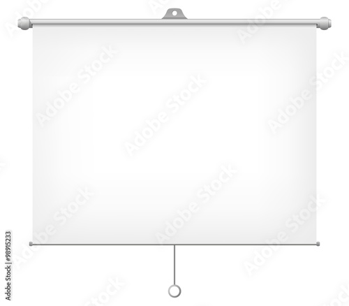 Projection Screen Vector Illustration.
