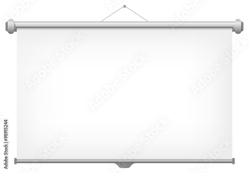 Projection Screen Vector Illustration.
