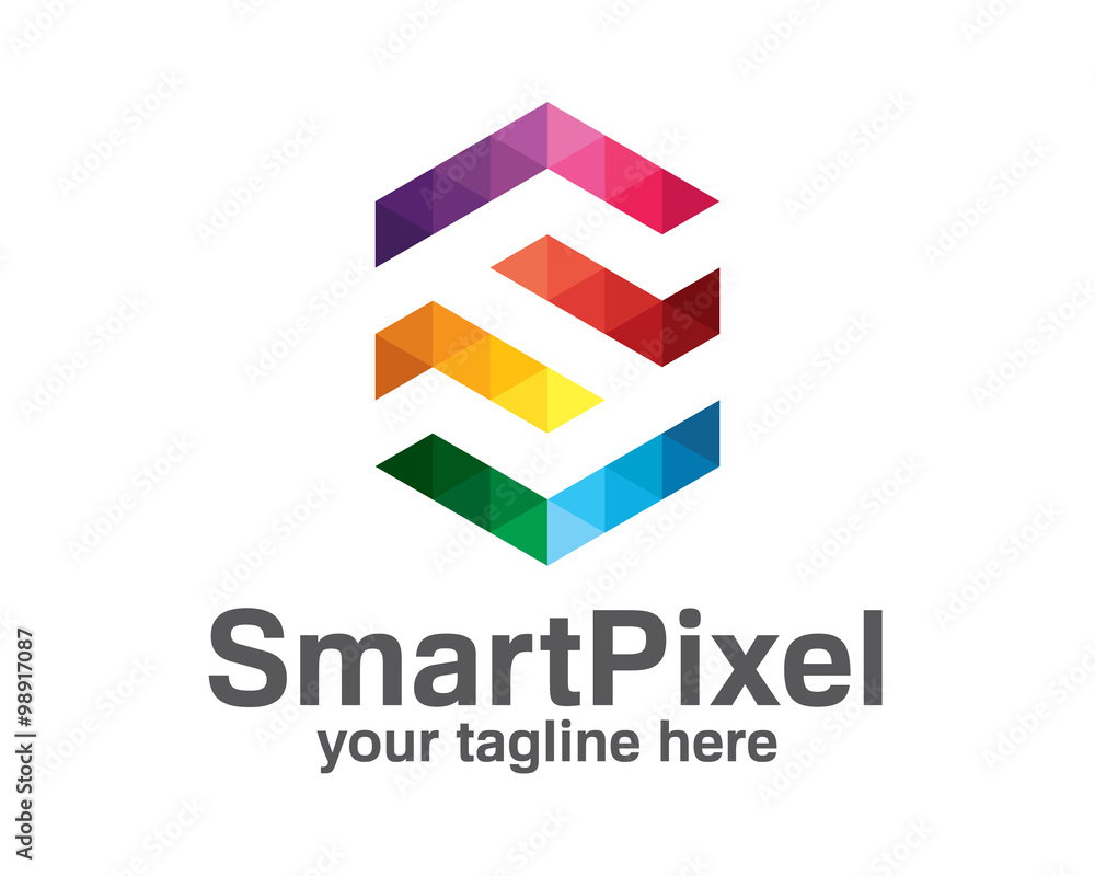 Vecteur Stock Letter S logo design vector. Colorful letter letter S logo  design. Pixel letter S vector. Smart pixel logo. | Adobe Stock