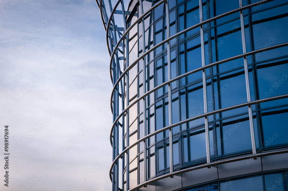 Obraz premium Modern glass building.