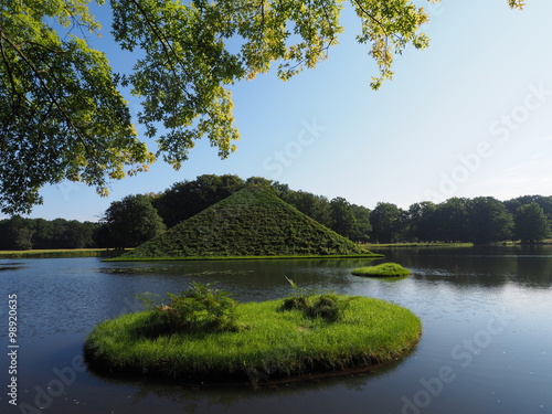 Seepyramide im Schlosspark Branitz in Cottbus photo