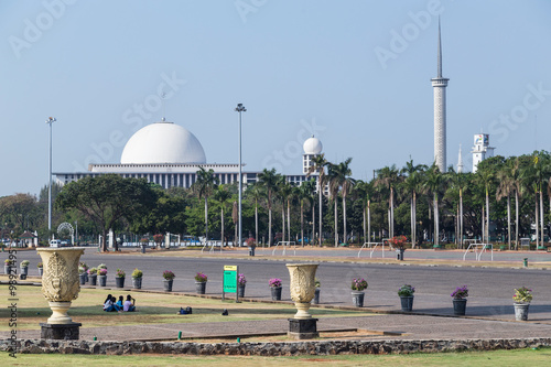 Istiqlal Mosque - national mosque of Indonesia in  Jakarta photo