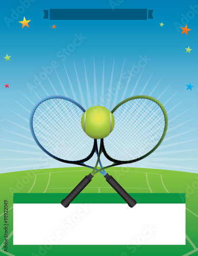 Vector Tennis Tournament illustration
