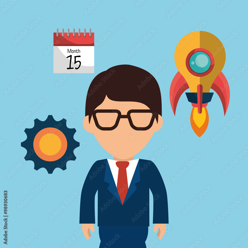 Business entrepreneur and start up company Business entrepreneur and start up company