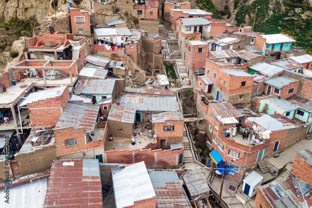 Fototapeta premium Roofs of La Paz, Bolivia