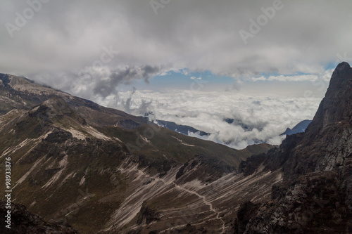 Rim of Rucu Pichincha volcano, Ecuador
