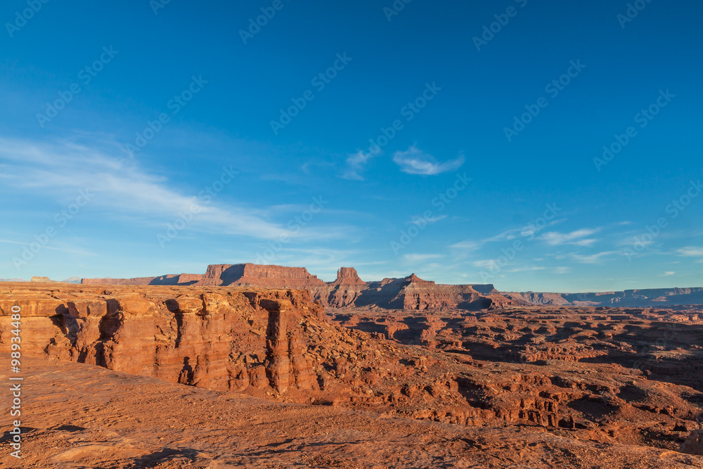 Utah-Canyonlands National Park-Island in the Sky District-View From Grandview Trail