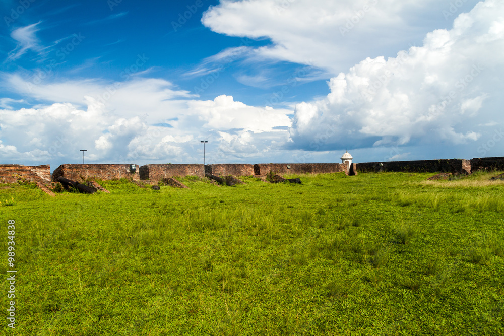 Cannons at a fortress of Sao Jose de Macapa (St Joseph) in city Macapa, Brazil Cannons at a fortress of Sao Jose de Macapa (St Joseph) in city Macapa, Brazil