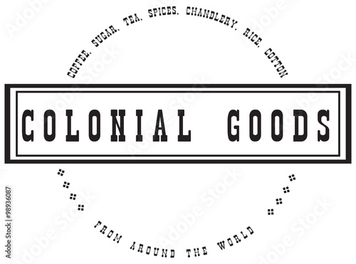 Colonial goods from around the world photo