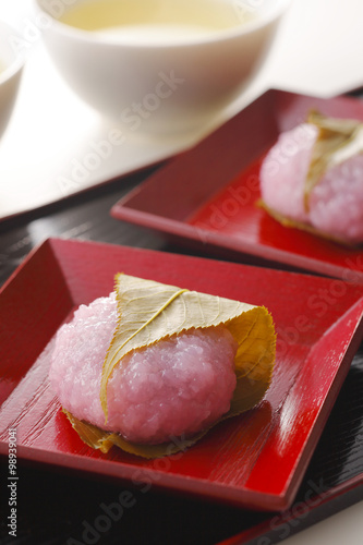 桜餅　Cherry Blossom Rice Cake