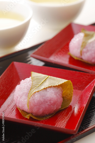 桜餅　Cherry Blossom Rice Cake