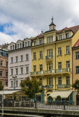 street in Karlovy Vary, Czech repablic