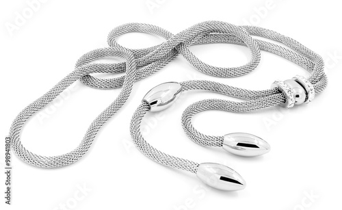 Luxury necklace. Stainless steel © jandix2
