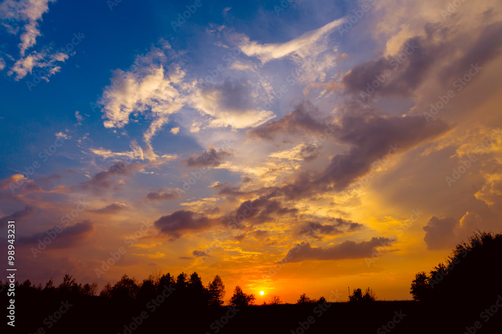 nice sunset cky with clouds nice sunset cky with clouds