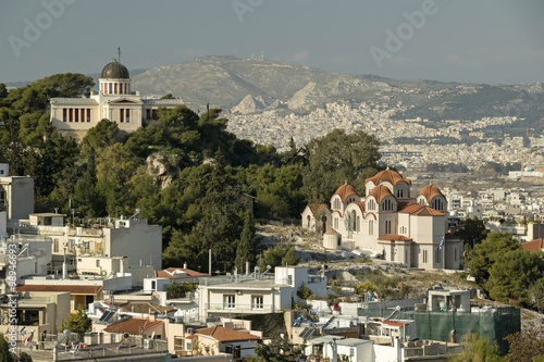 Greek National Observatory and Saint Marina Church, Athens