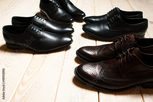 leather men's classic shoes