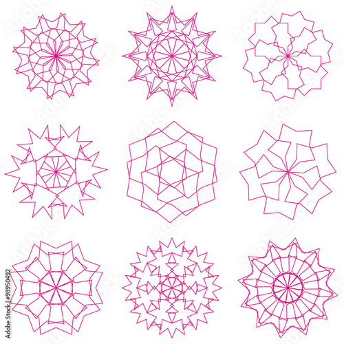 Geometric Circular Ornaments