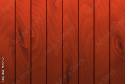 Vector mahogany wood grain texture planks. Wooden table surface.