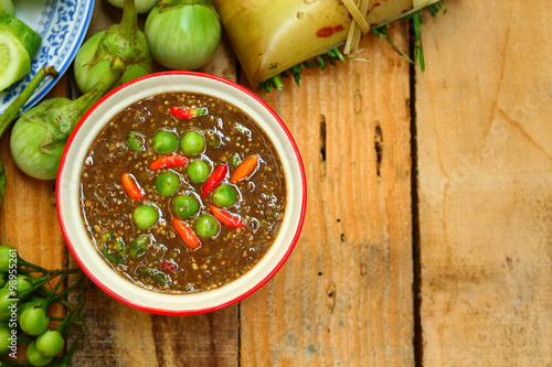 Thai chili shrimp paste sauce