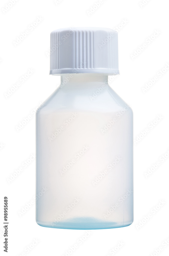 Blank medicine package bottle isolated with clipping path Blank medicine package bottle isolated with clipping path
