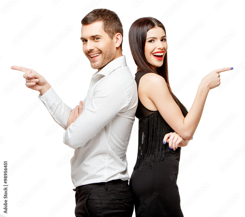 Portrait of a beautiful young happy smiling couple Portrait of a beautiful young happy smiling couple
