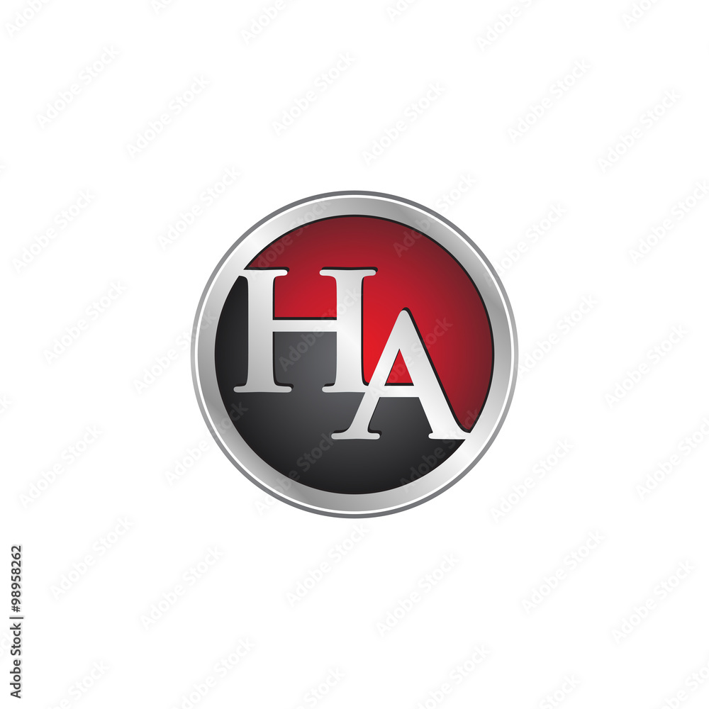 HA initial circle logo red HA initial circle logo red