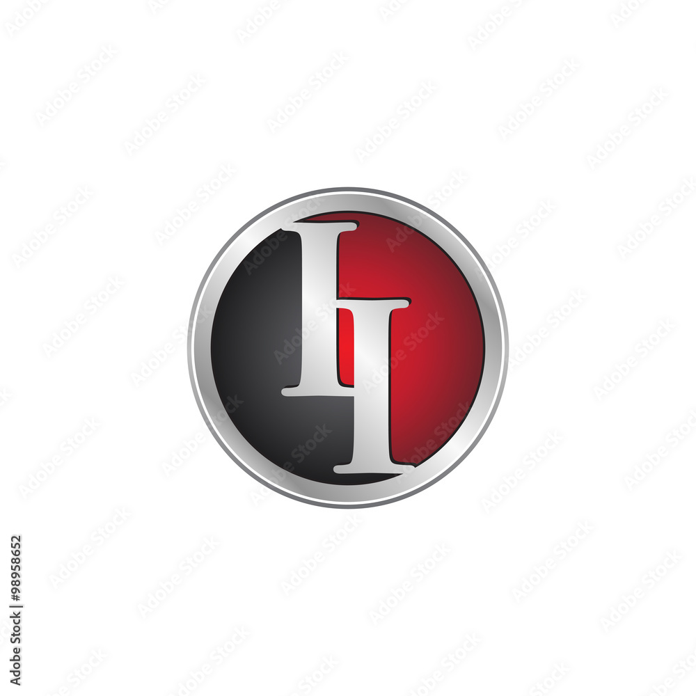 II initial circle logo red II initial circle logo red